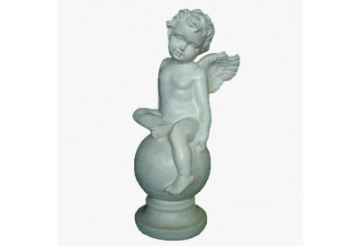 Купить Скульптура из мрамора S_23 Ангелочек на шаре